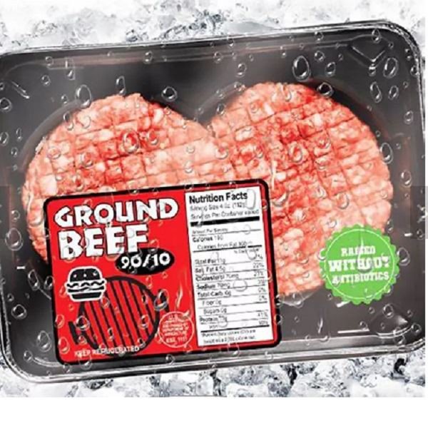 Этикетка на замороженную продукцию