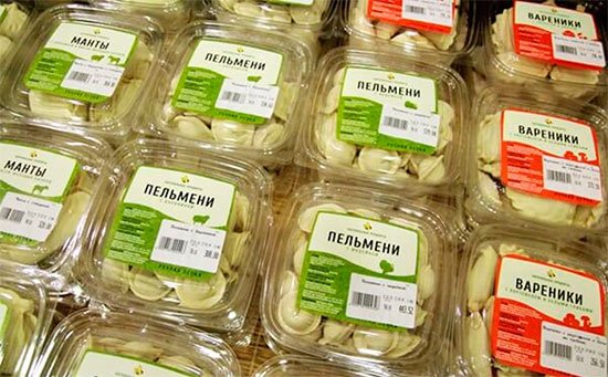 Ценник на полуфабрикаты