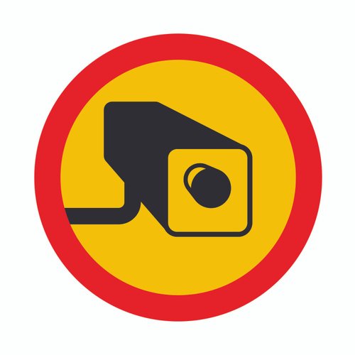 Наклейки и таблички видеонаблюдение