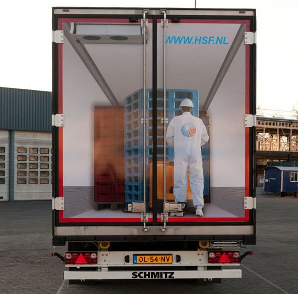 Наклейки на задние ворота грузовика