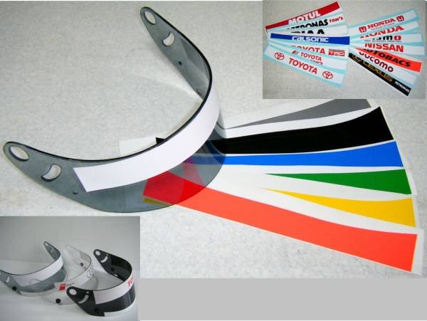 Наклейки на визор мотошлема (45 фото)