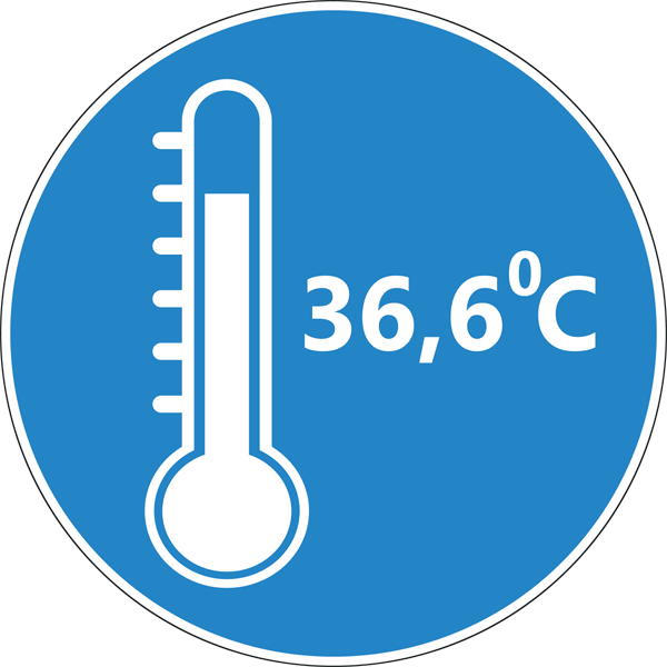 Термометр наклейка