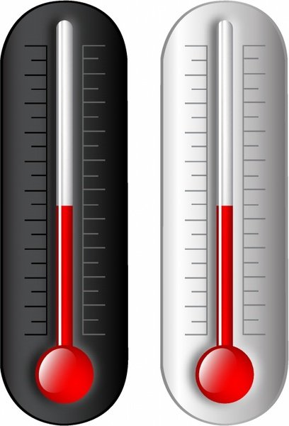 Шкала термометра вектор