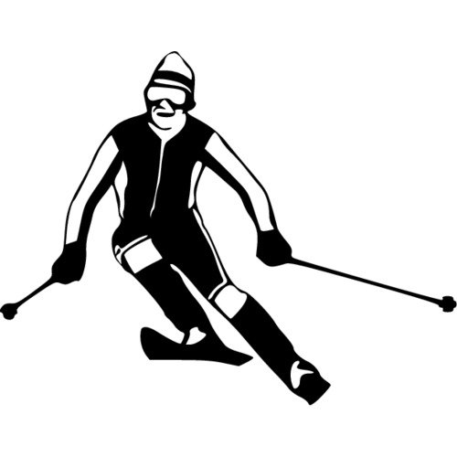 Графическое изображение лыжника