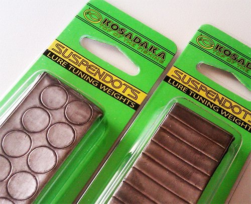 Свинцовые наклейки для воблеров, кружки suspendots Kosadaka SDLW-R