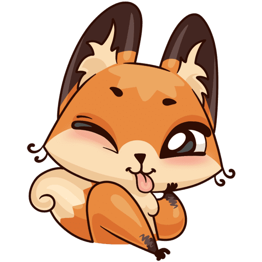 Стикеры с лисами