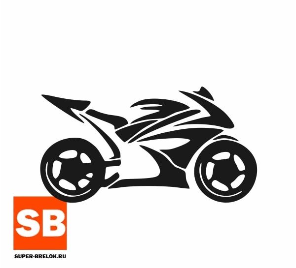 Трафарет мотоцикла