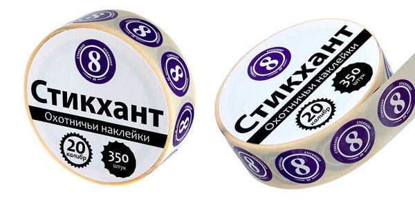 Наклейки на патроны 12 калибра Стикхант