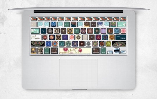 Прозрачные наклейки MACBOOK