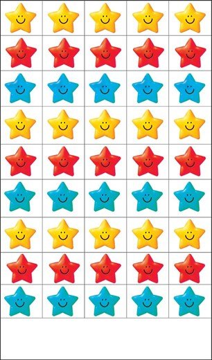 Звездочки для поощрения детей в детском саду
