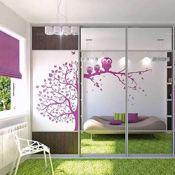 Виниловые наклейки на шкаф