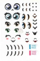 Глаза наклейки для кукол