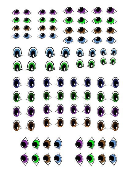 Наклейки глаза на шары