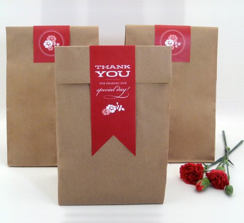 Наклейка на пакет бумажный