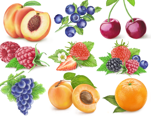 Наклейки фруктов и овощей