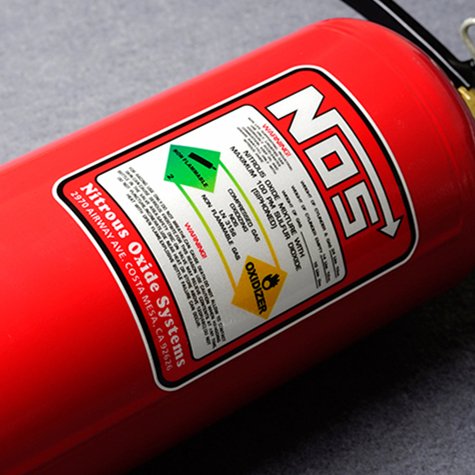 Наклейка nos на огнетушитель