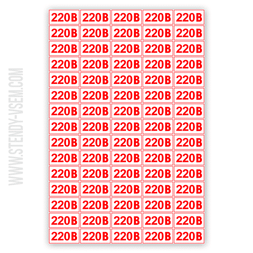 Наклейка 220 вольт ГОСТ