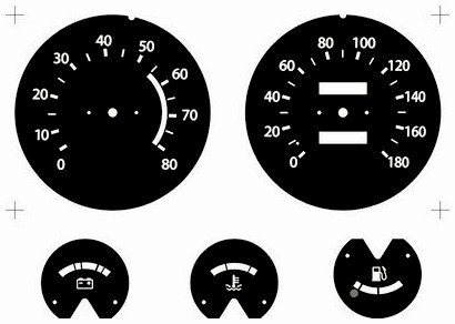 Белые шкалы приборов ВАЗ 2106