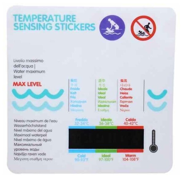 Детская бутылочка с термометром