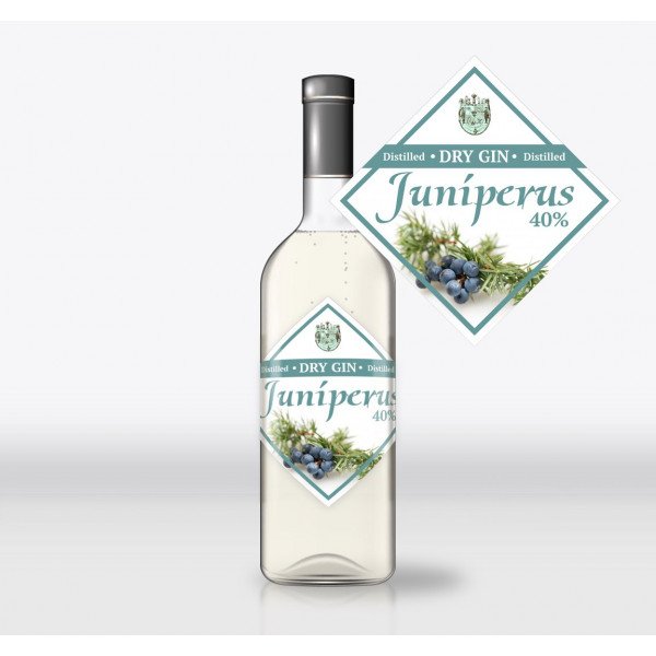 Gin этикетка на бутылку