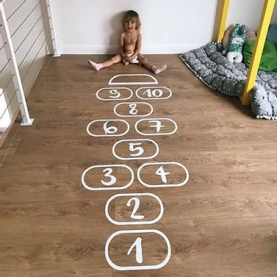 Классики на полу в детском саду