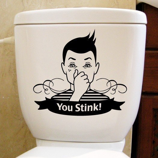 Наклейки в туалет прикольные