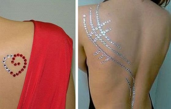 Украшение на тело из страз