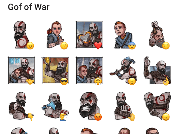 Стикеры Бог войны