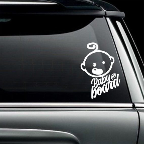 Наклейка boy in car