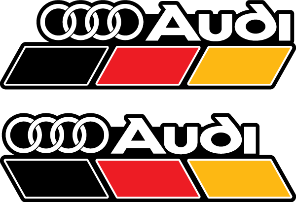 Наклейка Ауди на машину