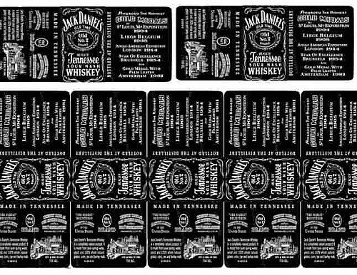 Наклейки на мыло виски Джек Дэниэлс