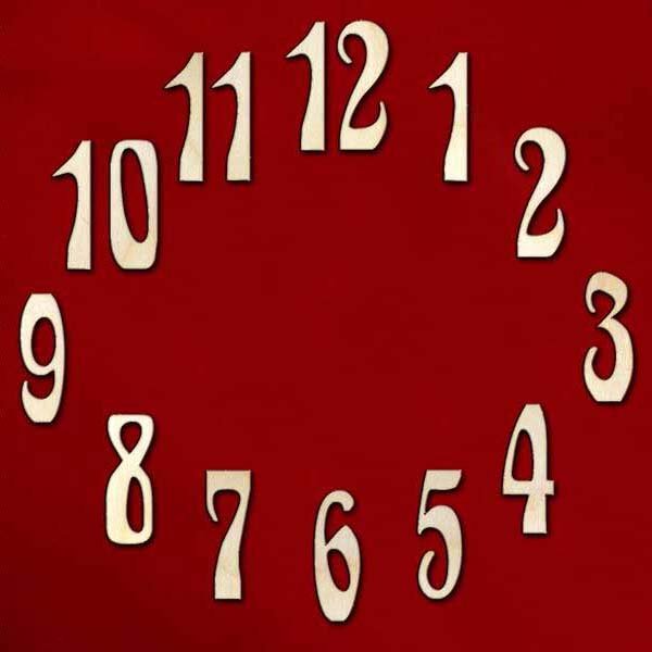 Цифры для циферблата часов
