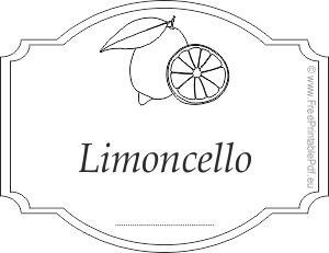 Лимончелло этикетка