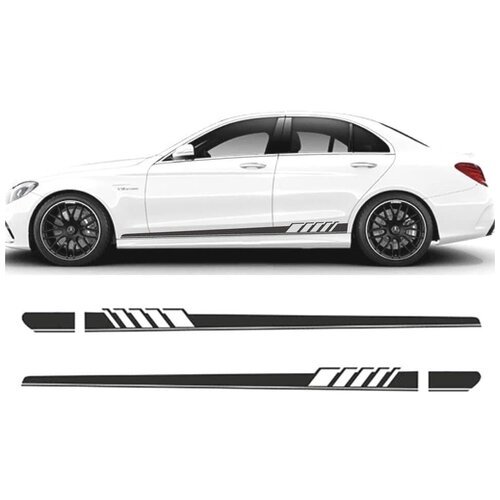 Боковые наклейки на Mercedes w205