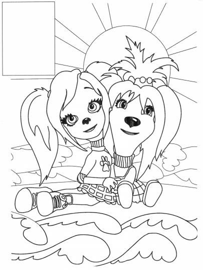 Раскраски Барбоскины роза и Лиза