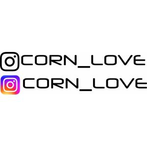 Наклейки на авто Инстаграм ник