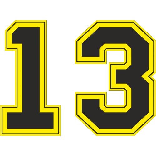 Цифра 13 в стиле