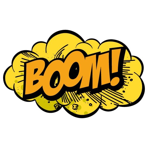 Надпись Boom