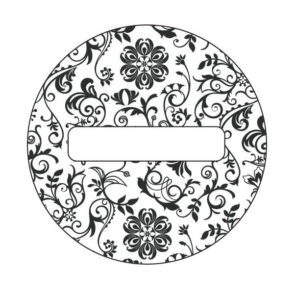 Наклейка на крышку банки