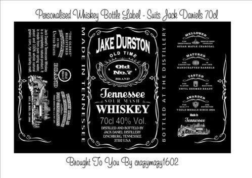 Этикетка Джек Дэниэлс для торта