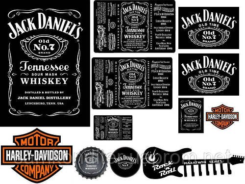 Этикетка виски Джек Дэниэлс вектор