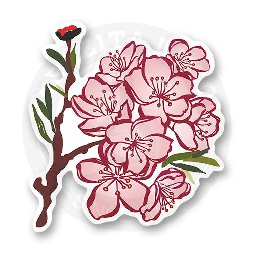 Наклейка Сакура на машину