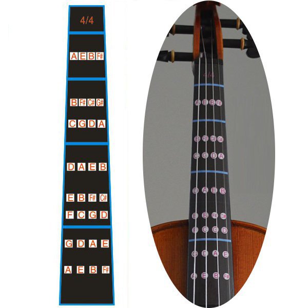 Наклейки на гриф скрипки 4/4