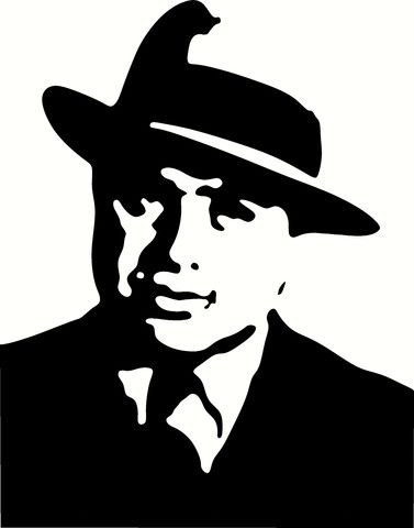 Аль Капоне с сигарой