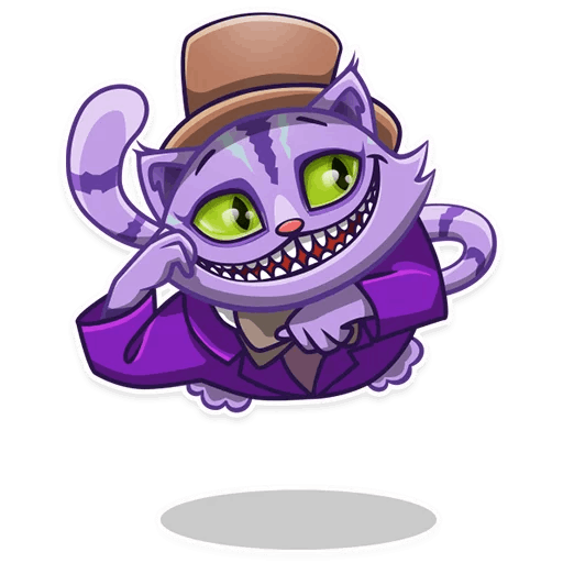 Набор стикеров Чеширский кот