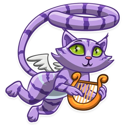 Стикеры телеграмм Чешир