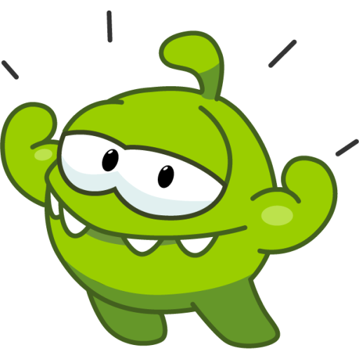 Ам Ням на белом фоне