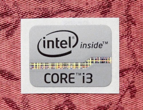 Intel Core i3 наклейка