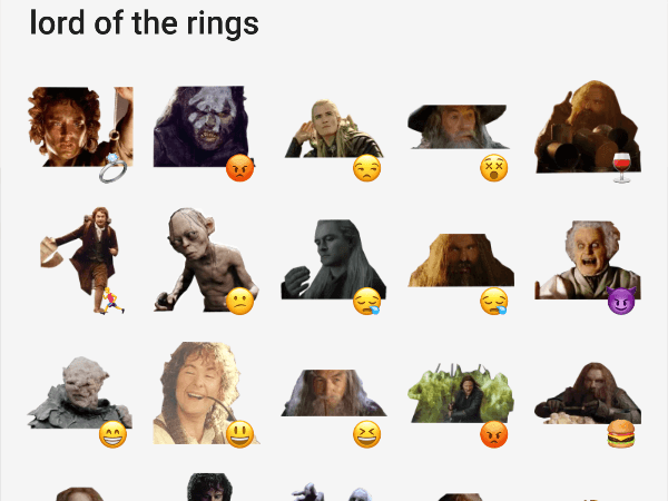 Стикеры Властелин колец