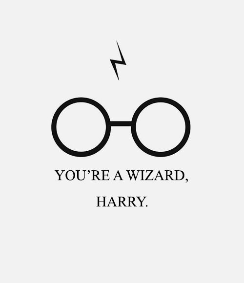 Гарри Поттер наклейки черно белые